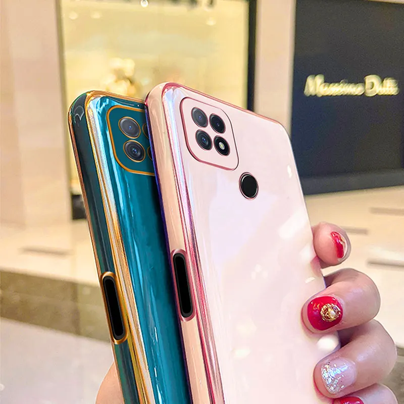 Luxury Silicone Case For Oppo A15 phone Case For oppo A15S Cover Shockproof Fundas Ring Stand Holder Cases oppo A15 A15S