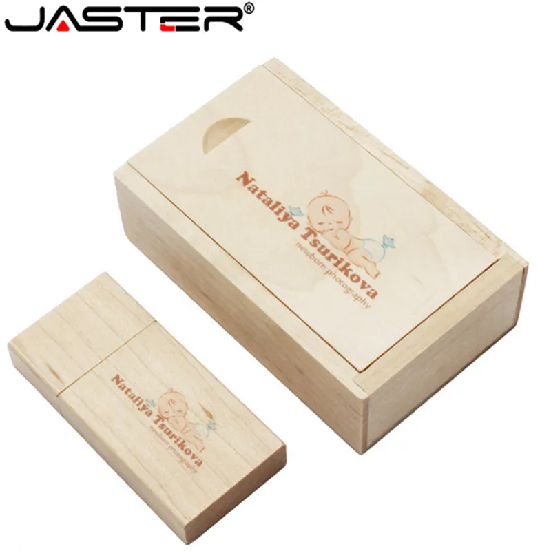 JASTER флеш-диск USB 2 0 деревянный usb-накопитель 5 цветов большой квадратный блок 4 ГБ/8