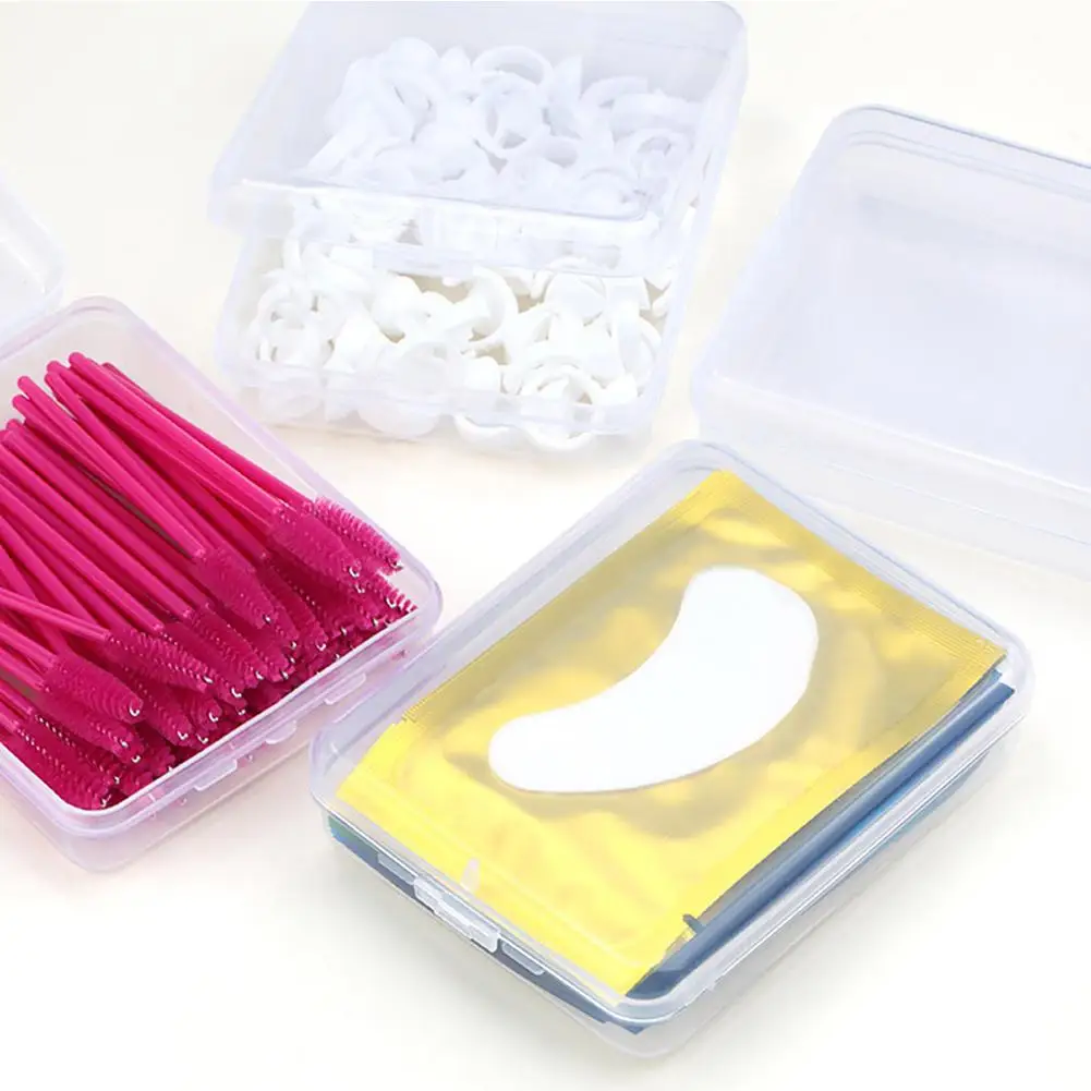 Контейнер для хранения ресниц контейнер демонстрации макияжа поддон клея