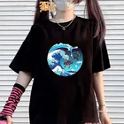 Забавные футболки для девочек с аниме рассекающий демонов, лето 2021, мягкая Повседневная футболка, новые футболки в японском стиле, модные женские футболки