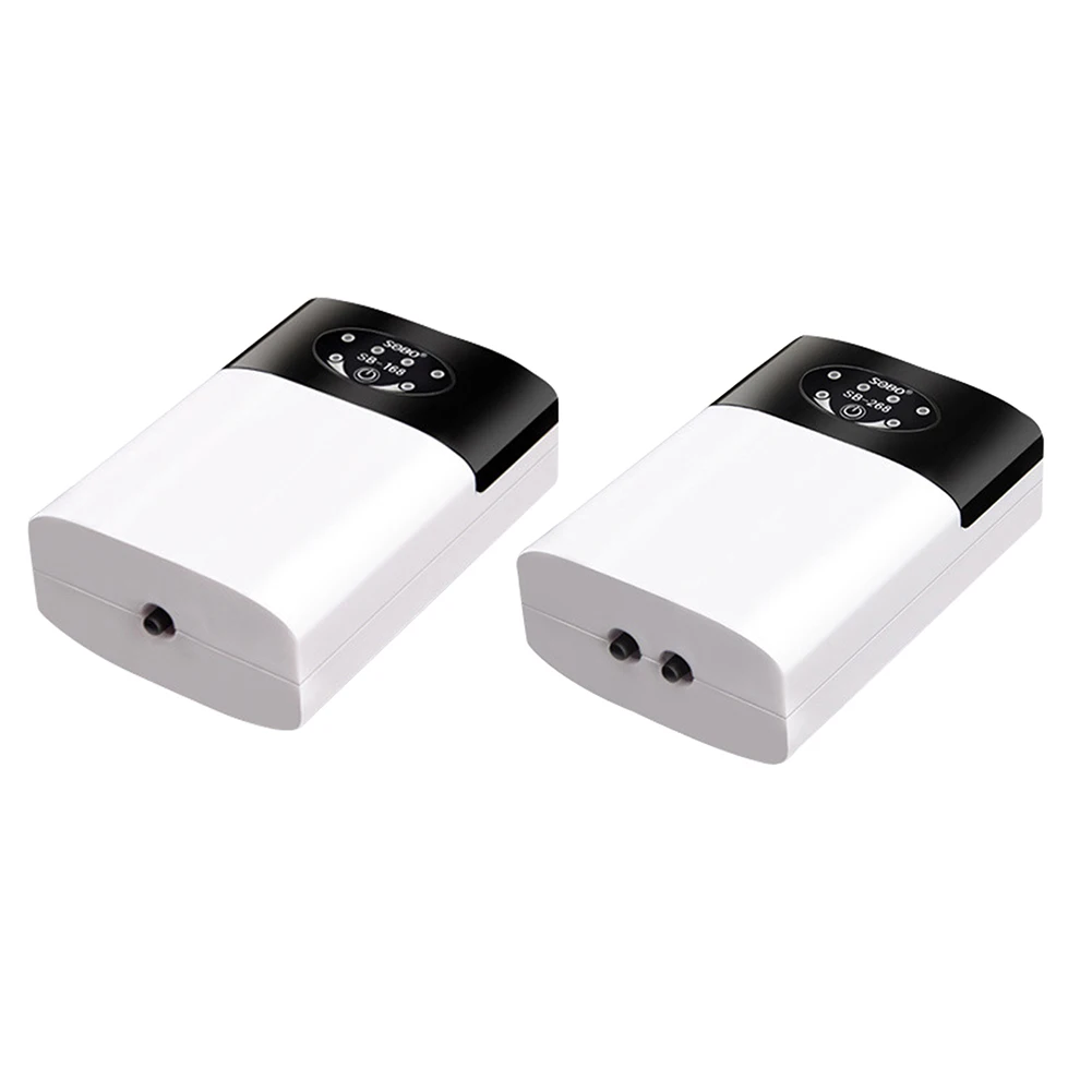 

Aquarium Air Aerator Oxygenator Pump Fish Tank Ultra Silent USB Charging Air Compressor Dual Purpose AC DC Oxygen Pump