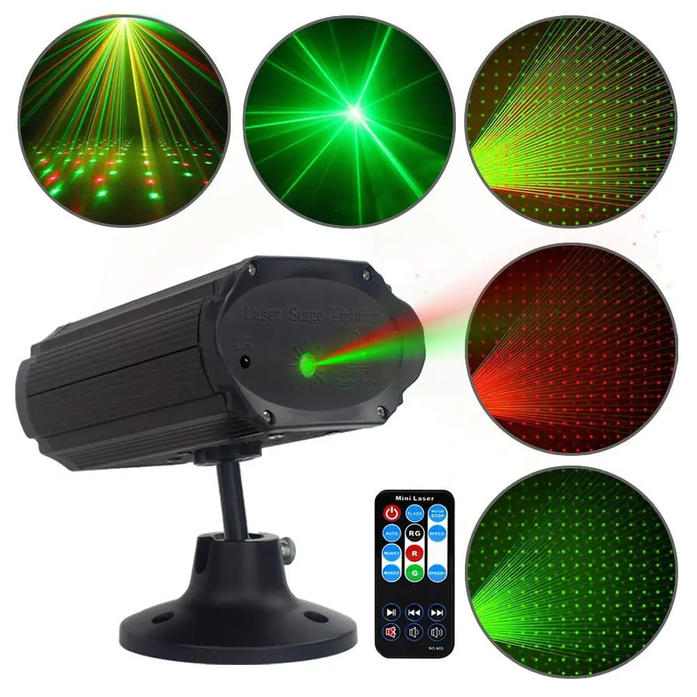 

Remote Control Strobe Laser Projector Gypsophila Christmas Light Stage Decoration Effect For Home DJ Disco Birthday Party Lights
