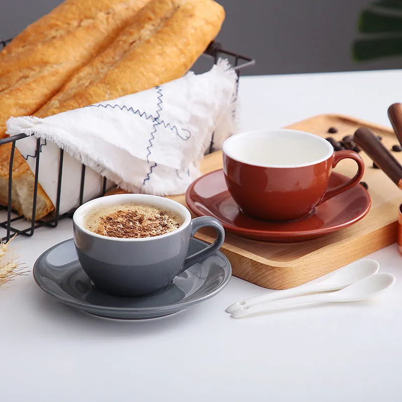 Европейская Минималистичная керамическая кофейная кружка для капучино с