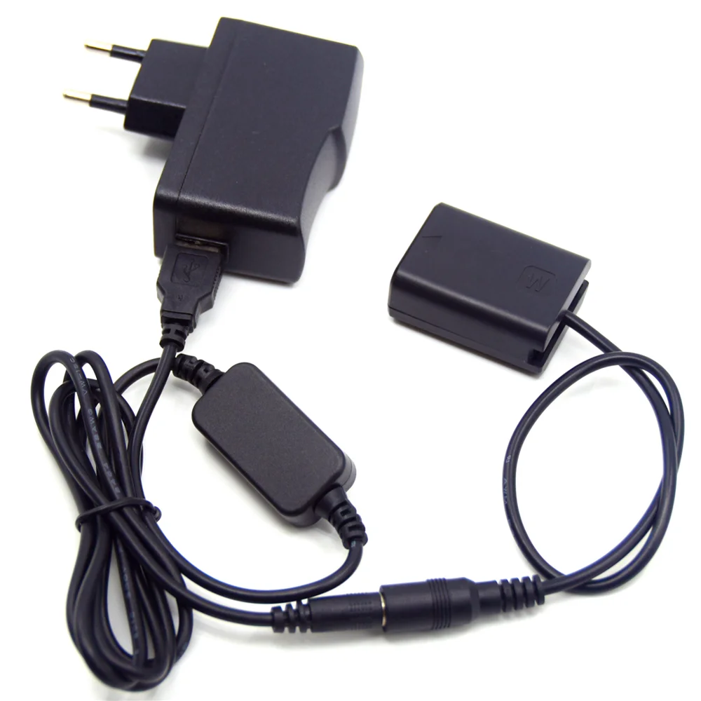 Мощность банк AC-PW20 usb кабель+ NP-FW50 аккумуляторной батареей+ 15 Вт солнечное зарядное устройство для sony A7S2 A7S A7II A7R A7RII a7m2 A37 A6000 A6300 A6500 A7000