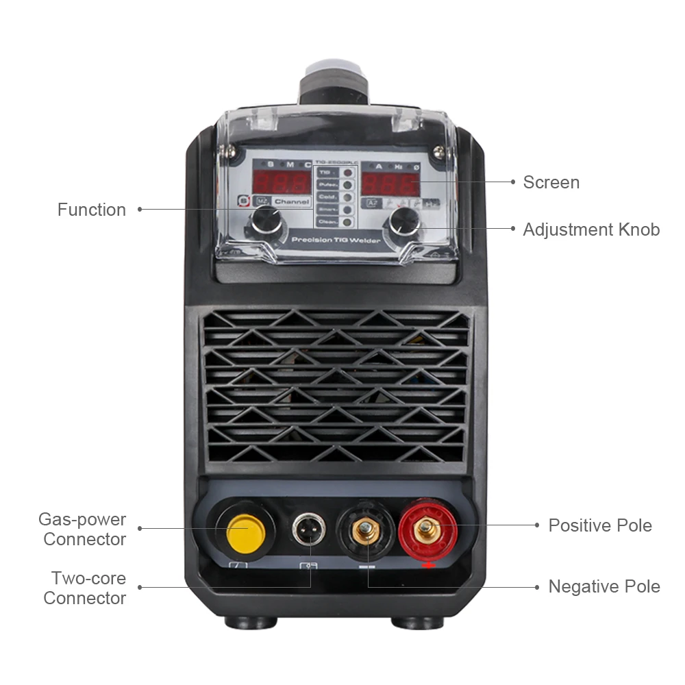 ANDELI TIG 250GPLC 110В/220В TIG/холодный/импульсный/чистый многофункциональный сварочный
