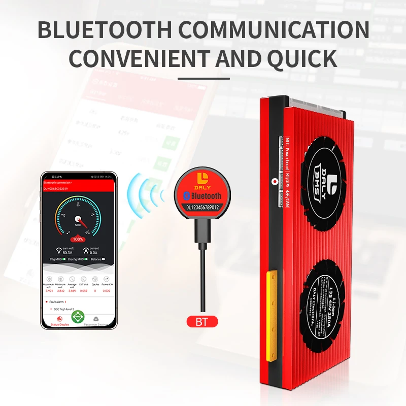Литий ионный аккумулятор DALY Smart BMS устройство для измерения баланса 12 В 36 48 30 А 60 80