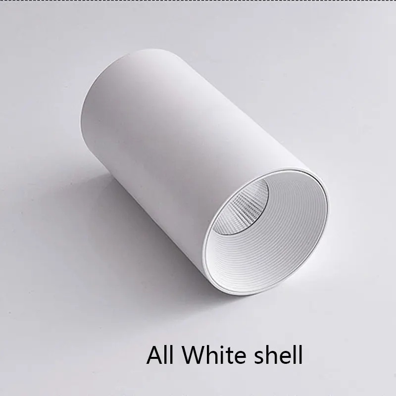 All White shell Светодиодный потолочный светильник 8*15 см Монтажная поверхность потолочный светильник 10 Вт цилиндр для фойе/балкона/коридора/спальни/ресторана - Цвет корпуса: All White shell