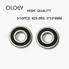 Подшипник 623RS ABEC-1 3x10x4 мм (510 шт.), Миниатюрные шарикоподшипники 623-2rs, подшипник 623 RS 2RS, бесплатная доставка