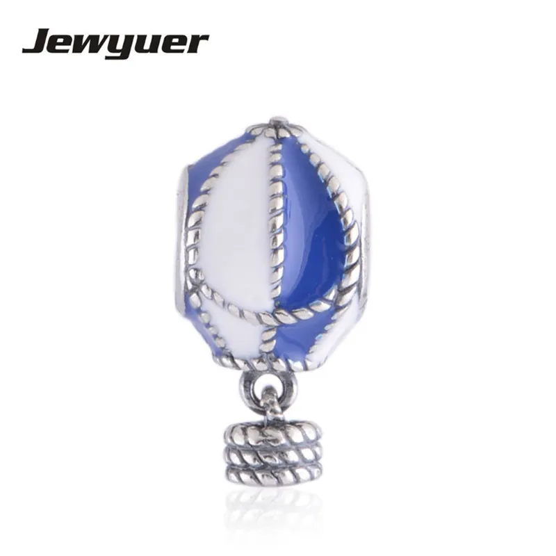 

Memnon Fine Jewelry Dangle Hot air balloon Charms 925 Sterling Silver jewelry Fit European beads Bracelet Bangles DIY BE112