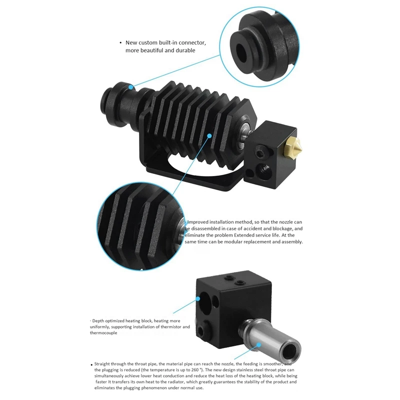 BP6 Hotend j-головка экструдер набор 0 4 мм 1 75 Насадка высокая и низкая температура