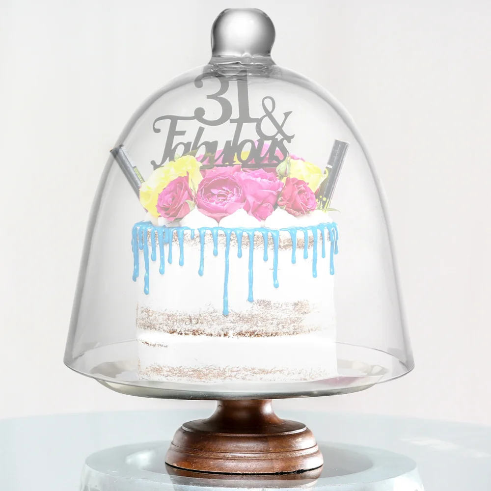 

1pc Anti-drop Cover Display Box Anti-foam Cake Cover (Transparent )