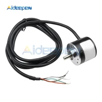 dc 5 24v 600 pulse360 pulse incremental optical rotary encoder a b phase npn open collector output