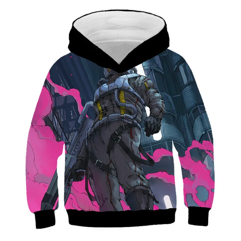 Новая мультяшная шапка для мальчиков и девочек толстовка с капюшоном 3d анимацией