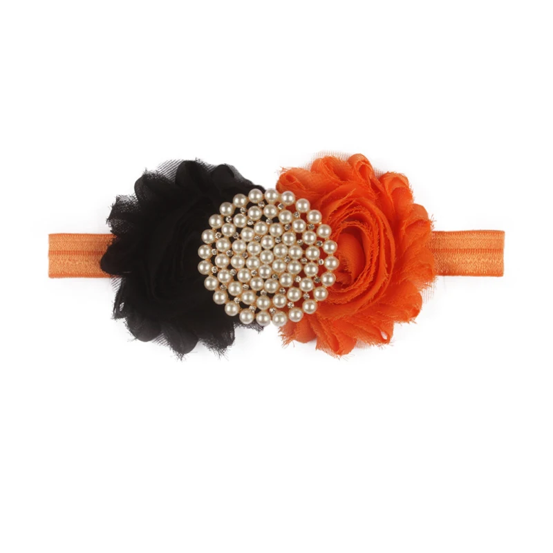 1pcs Newborn Girl Cute Sticky Beads Flower Headband Soft Elastic Halloween Decoration Gift Kids Headwear | Мать и ребенок