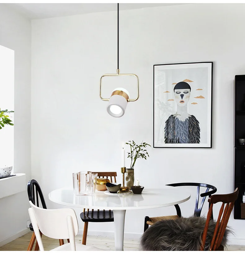

Luxury Dining Room Lamp Nordic Bedroom Bedside Small Chandelier Modern Minimalist Personality Creative Bar Counter Single Head