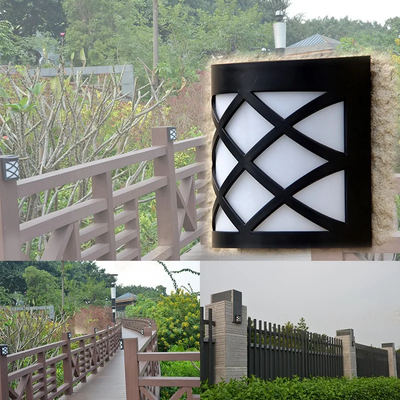 

Hot 6 Pack Solar Powered Wall Lights,Solar Fence Deck Light Lighting Decor for Garden,Path,Stair,Patio,Pool Backyard