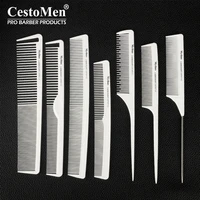mythus 12 deisgns hairdressing carbon comb quality hairdresser plastic anti static tail comb barber hairstylist teasing comb