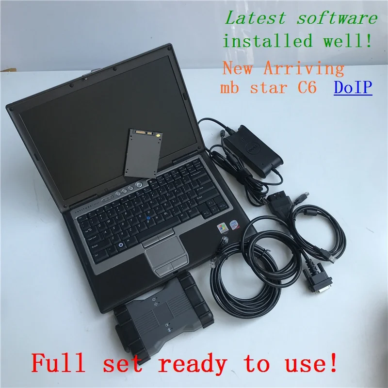 

newest mb star c6 vci diagnostic tool CAN DOIP Protocol wifi software 2020.09V SSD laptop D630 4g ram ready to work full set