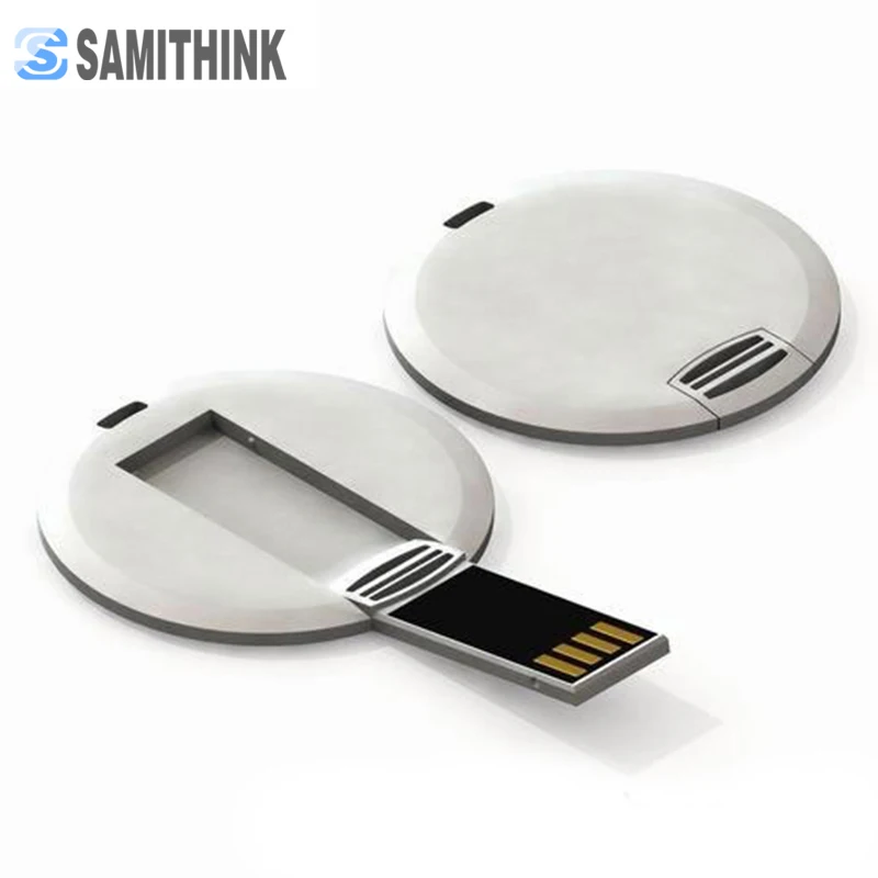 Мини круглая карта памяти Подарочный USB флеш накопитель высокоскоростной 32 ГБ 16 8