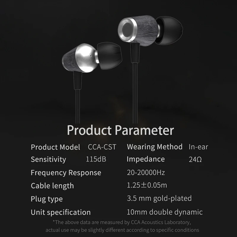

CCA CST Dynamic Headset In-Ear Wired Mobile Phone Computer Sports Running E-Sports Game Universal Headset with MIC
