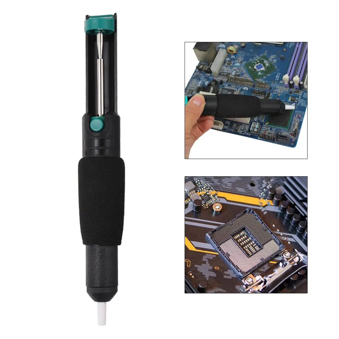 

100% Originele Zuig Tin Sukkels Gun Soldeerbout Pen Handgereedschap Desolderen Pomp Zuiger Quick Gemakkelijk