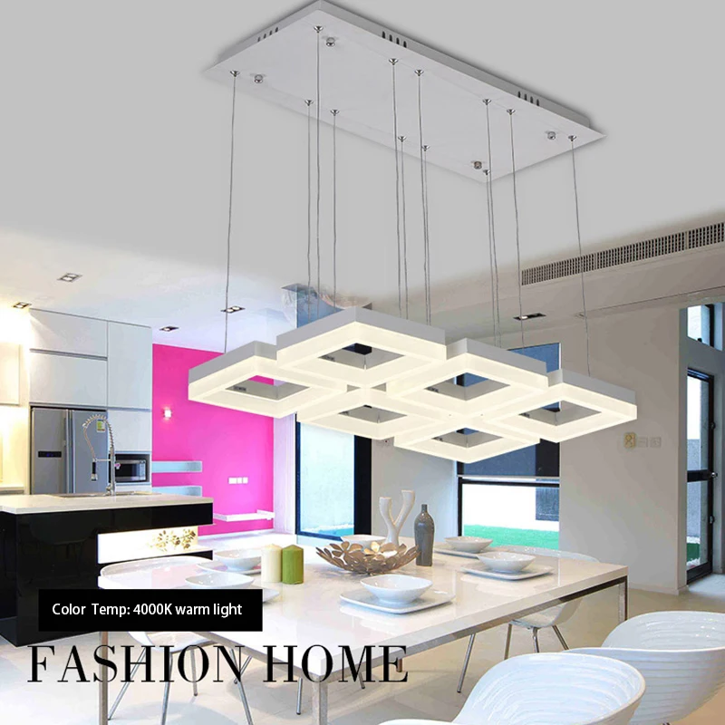 70 Вт современная светодиодная квадратная Подвесная лампа итальянский дизайн