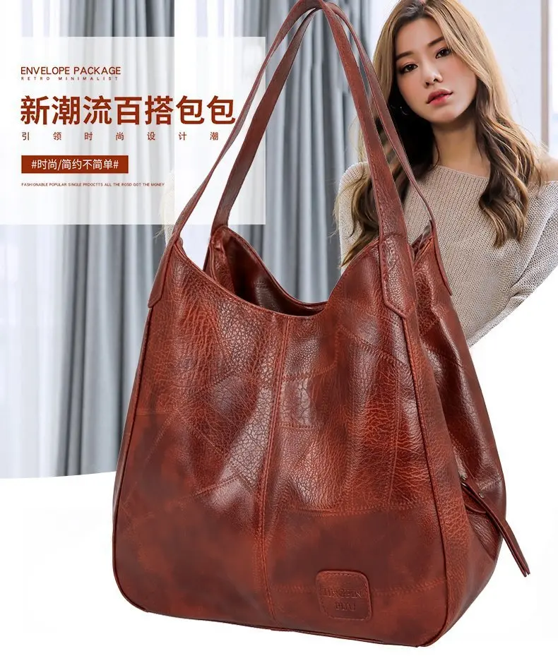 

new soft leather single shoulder bag, large capacity 100 fashion oblique satchel, ladies handbag handbags women bags