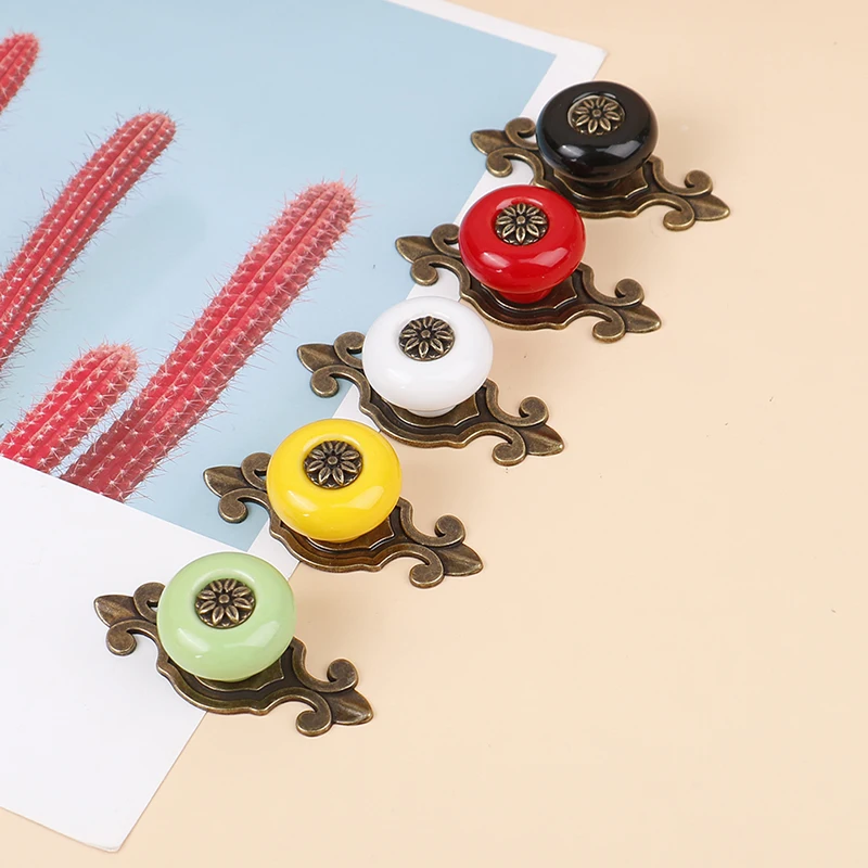 

Ceramic Furniture Cabinet Knobs Handles Door Cupboard Drawer Kitchen Pull Handle