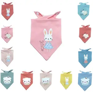 Детские милые нагрудники с принтом Слюнявчики для новорожденных водонепроницаемые нагрудники в китайском стиле 360 хлопок шарф слюнявчик для детей