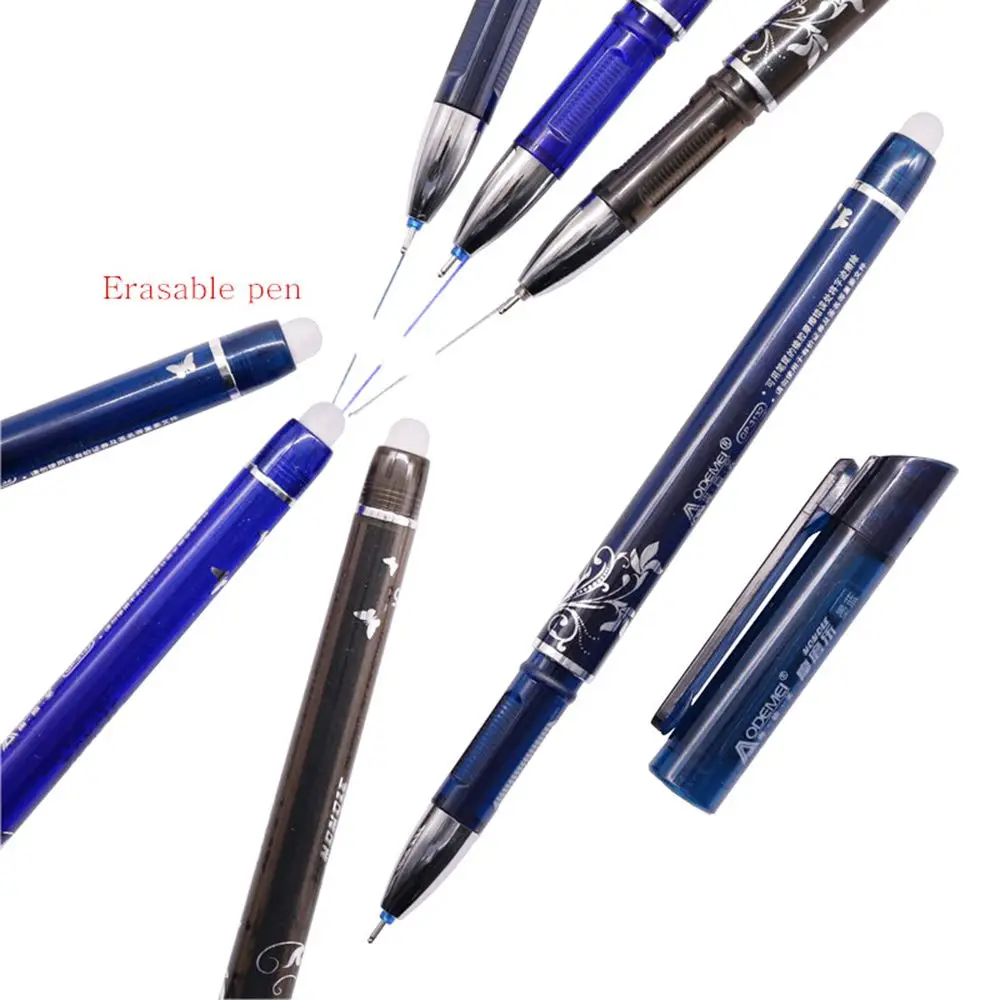 1 шт. стираемая ручка 0 5 мм синий/черные чернила волшебная для школы и офиса