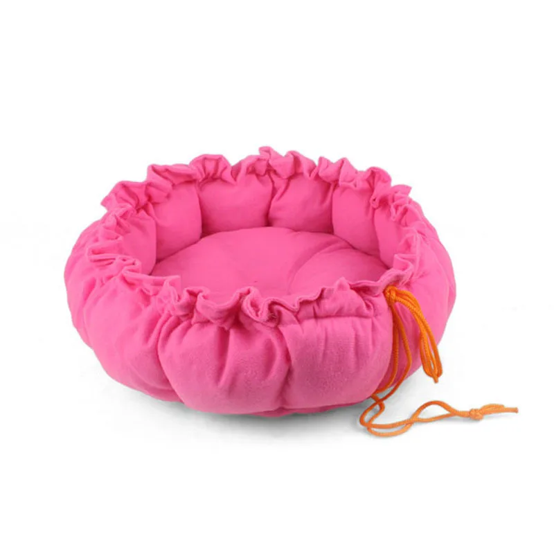 Круглая Pet Kennel Pumpkin Nest Регулируемая PP хлопковая кровать для собаки кошки котенка