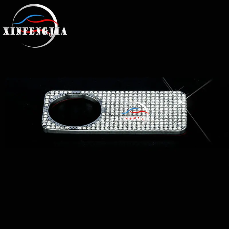 

For Mercedes-Benz C E GLC Class W213 X253 W205 15-19 Gold Silvery Crystal Style Glove Box Handle Panel Trim Cover