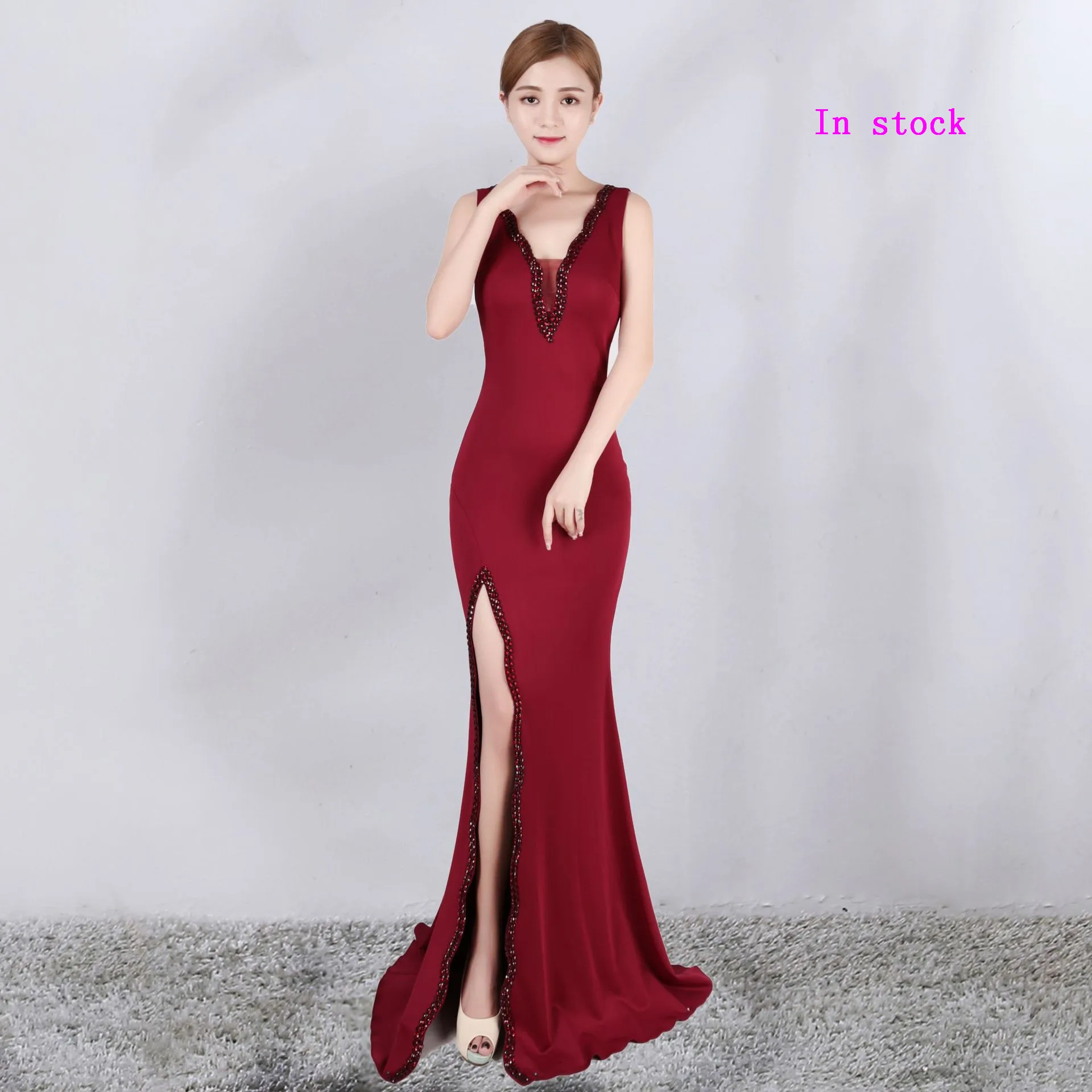 Шифоновые вечерние платья 2019 с вырезом лодочкой длиной до пола на молнии