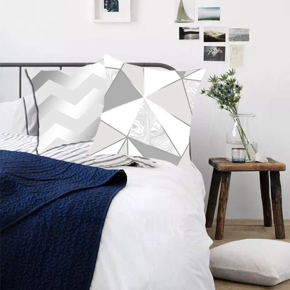 Мягкие чехлы для подушек из полиэстера с черными буквами 1 шт. классические Чехлы