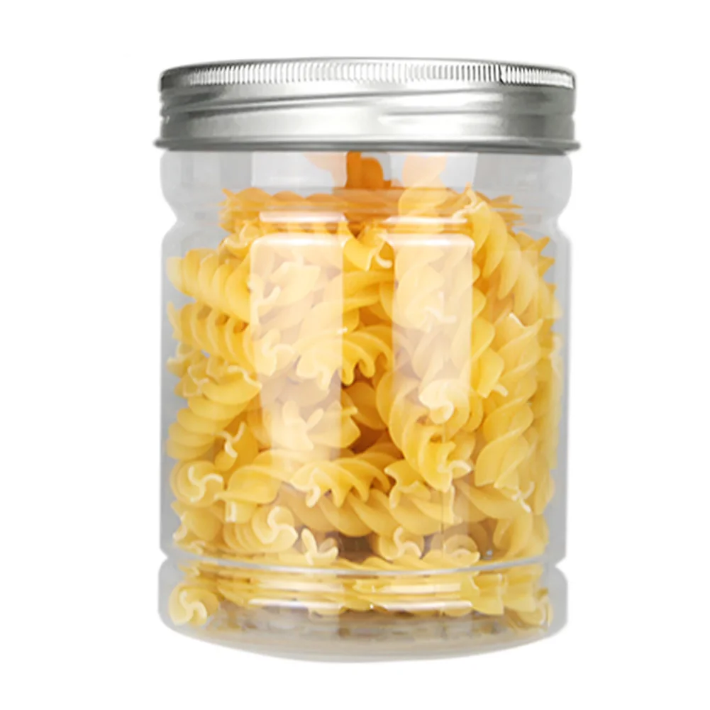 500 мл пустой прозрачный пластиковый пищевой герметичный ящик для хранения конфет