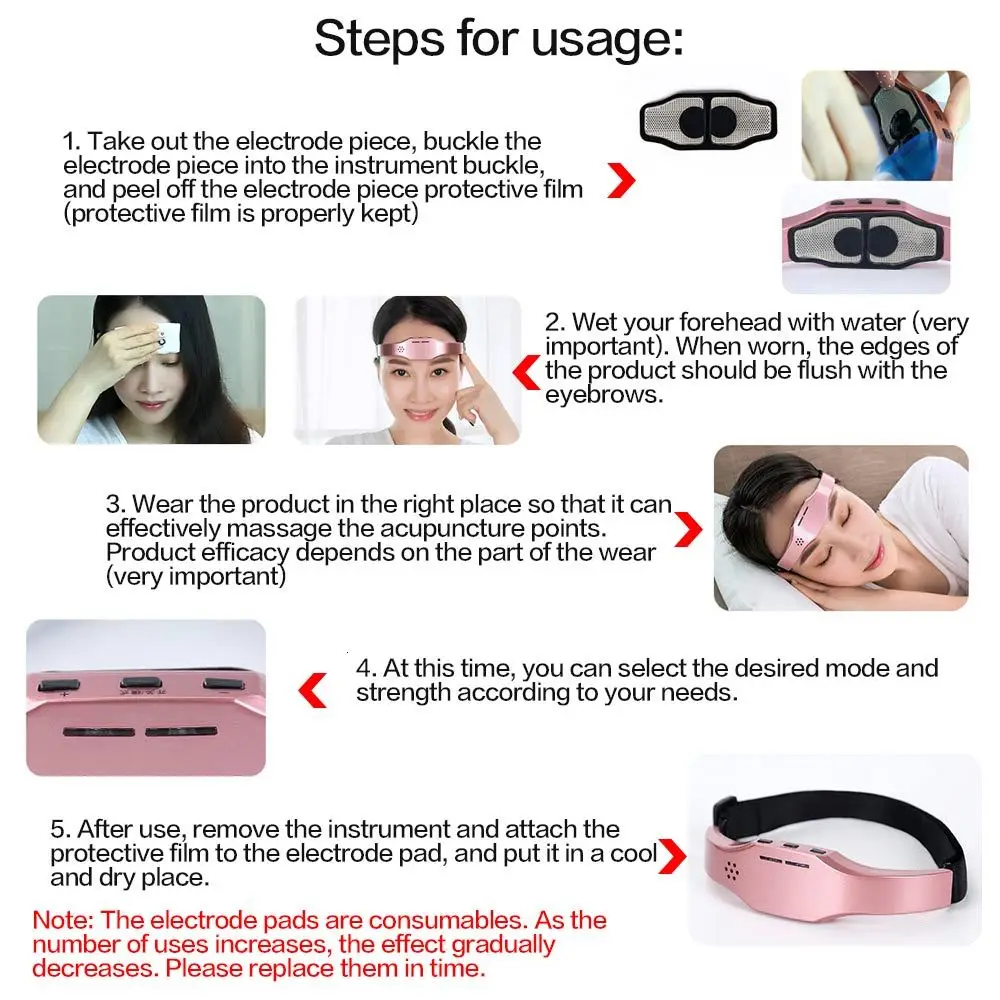 Электрический массажер для головы Sleep Monitor облегчение мигрени бессонница терапии