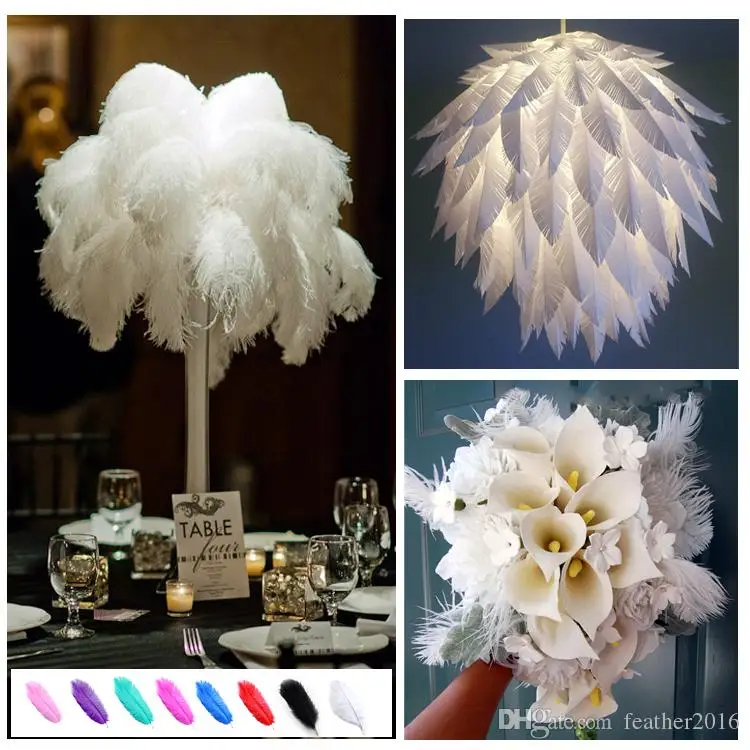 

Wholesale 100 Pcs High Quality Beautiful Ostrich Feather 40-45cm/16-18 Inches U Pick Color Wedding Centerpiece Decor
