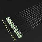 Стрелы из чистого карбона для лука, 6 шт., ID 3,2 мм, 40 т, стрелы для лука 350, 400, 450, 500, 550, 600, 700, 850, стрельба из лука