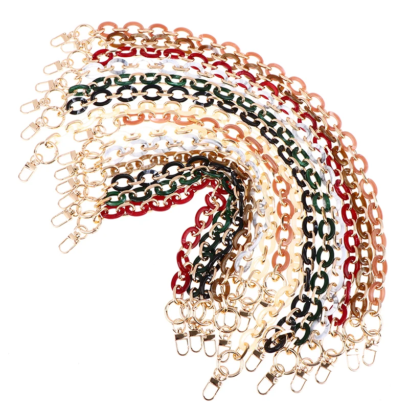 

40cm 60cm Fashionable Acrylic Bag Chain Bag Strap Removable Bag Accessories Colourful Women's Resin Chain Of Bags Purse Chain