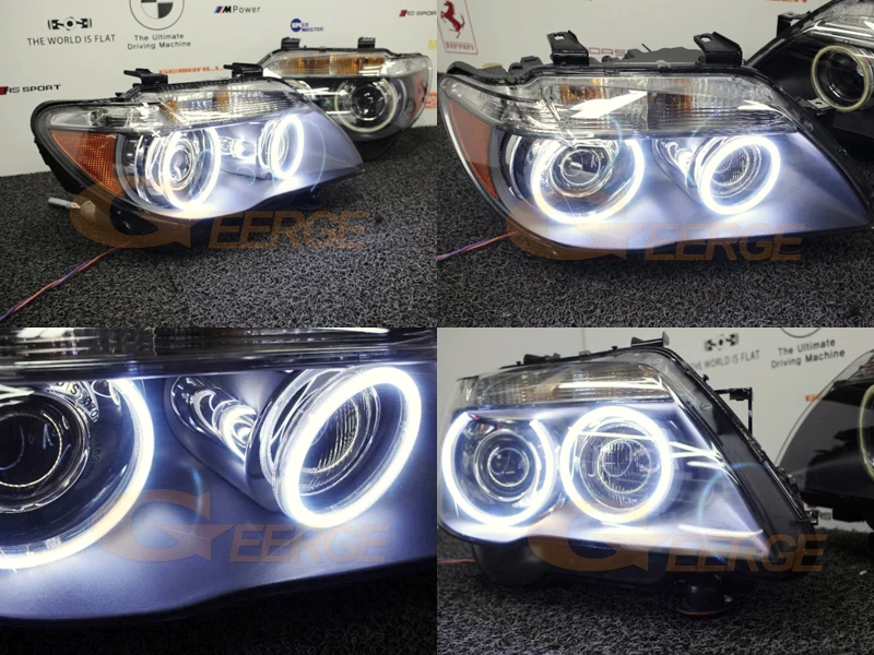 Ультра яркий COB led Ангельские Глазки halo кольца Дневной светильник для BMW E66 E65 Facelift