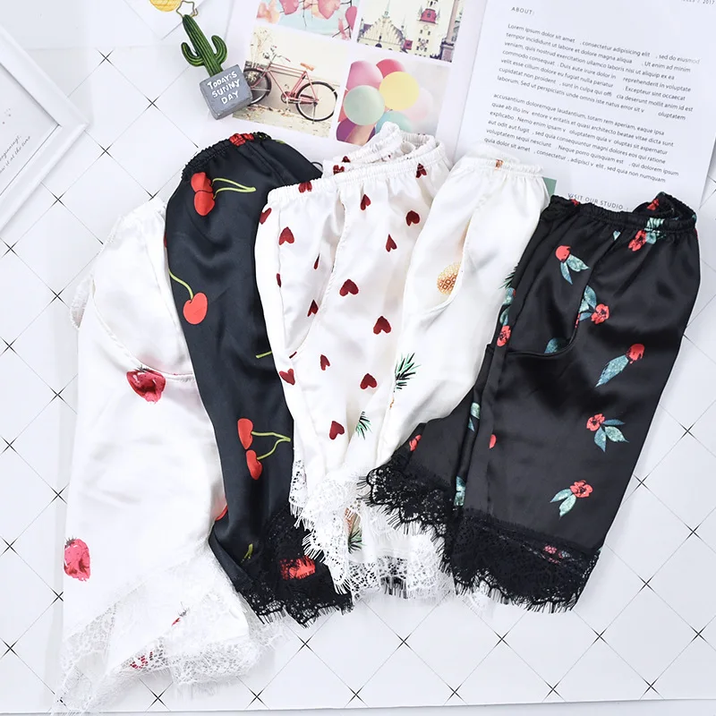 Женские воздухопроницаемые пикантные безопасные штаны с принтом в виде ресниц и