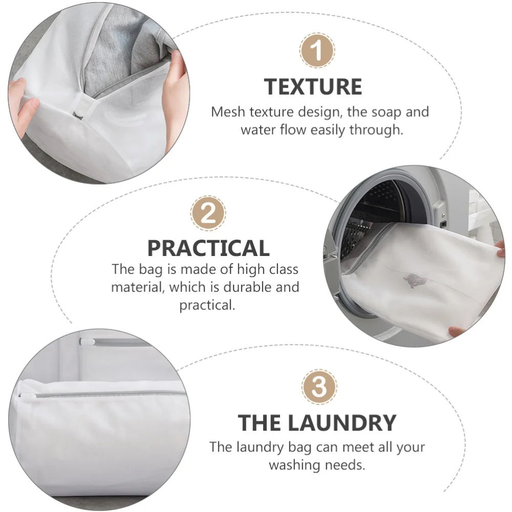 

6pcs Thickened Wash Bags Mesh Laundry Bags Home Use Laundry Protection Bags