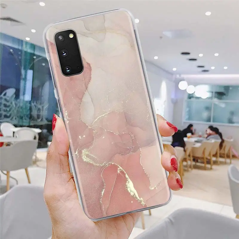 

Vintage Marble Phone Case For Samsung Galaxy S21 Ultra S20 FE 5G 8 9 10 Plus S20 Plus S20 Ultra Hard PC Back Cover Coque Capa