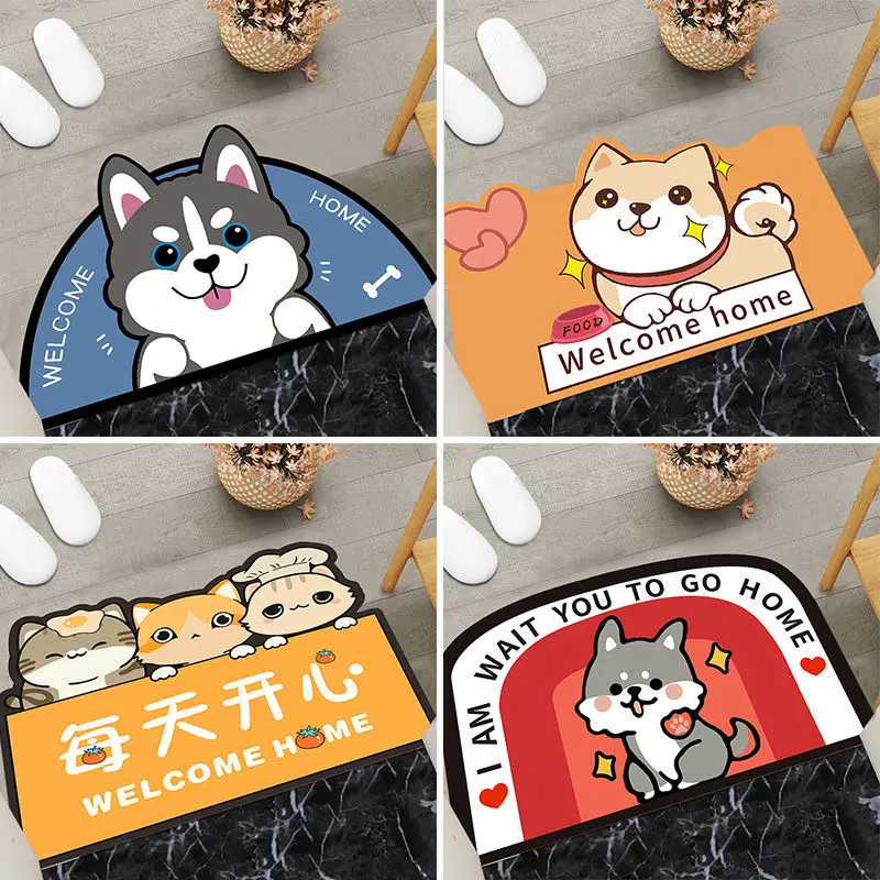 

Cartoon door mat household carpet door mat bedroom toilet door mat bathroom absorbent floor mat floor rug door