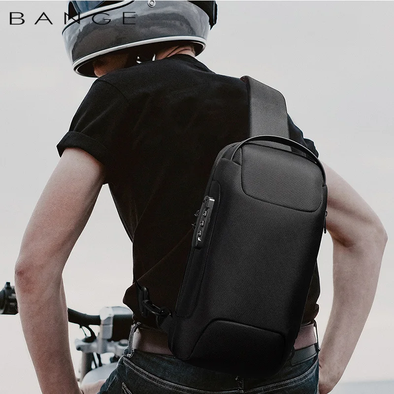 bange hot chest bag new anti thief men crossbody bag waterproof shoulder bags usb charging short trip for male travel pack free global shipping
