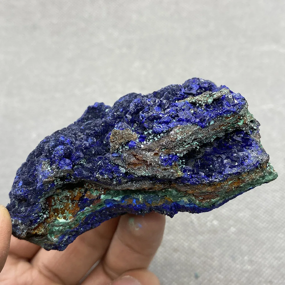 

Natural azurite mineral cristal espÃ©cime da provÃ­ncia de anhui, china