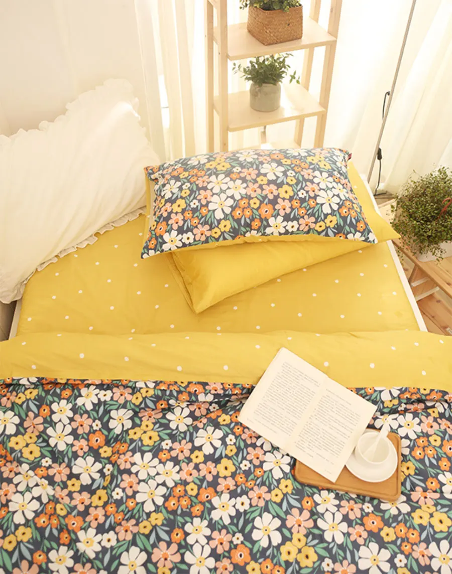 

Clorful flower bedding set,cotton twin full queen King nordic rustic pastoral home textile bed sheet pillow case duvet cover