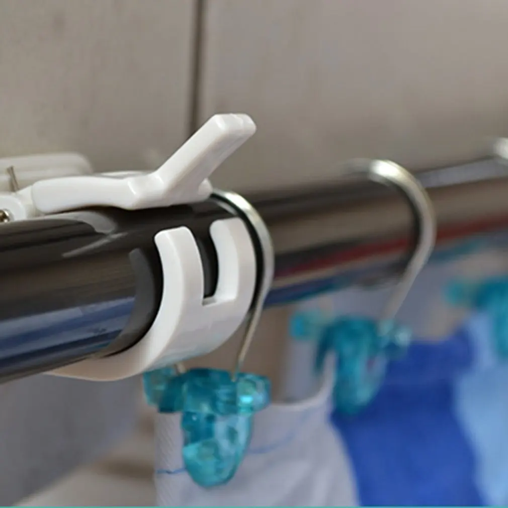 

Hanging Rod End Hanging Clip 2 Pcs Curtain Shower Curtain Hanging Rod Fixing Clip