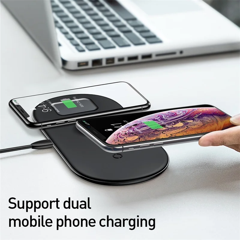 Xiaomi Qi Беспроводное зарядное устройство Быстрая Беспроводная Полная нагрузка 3 в 1