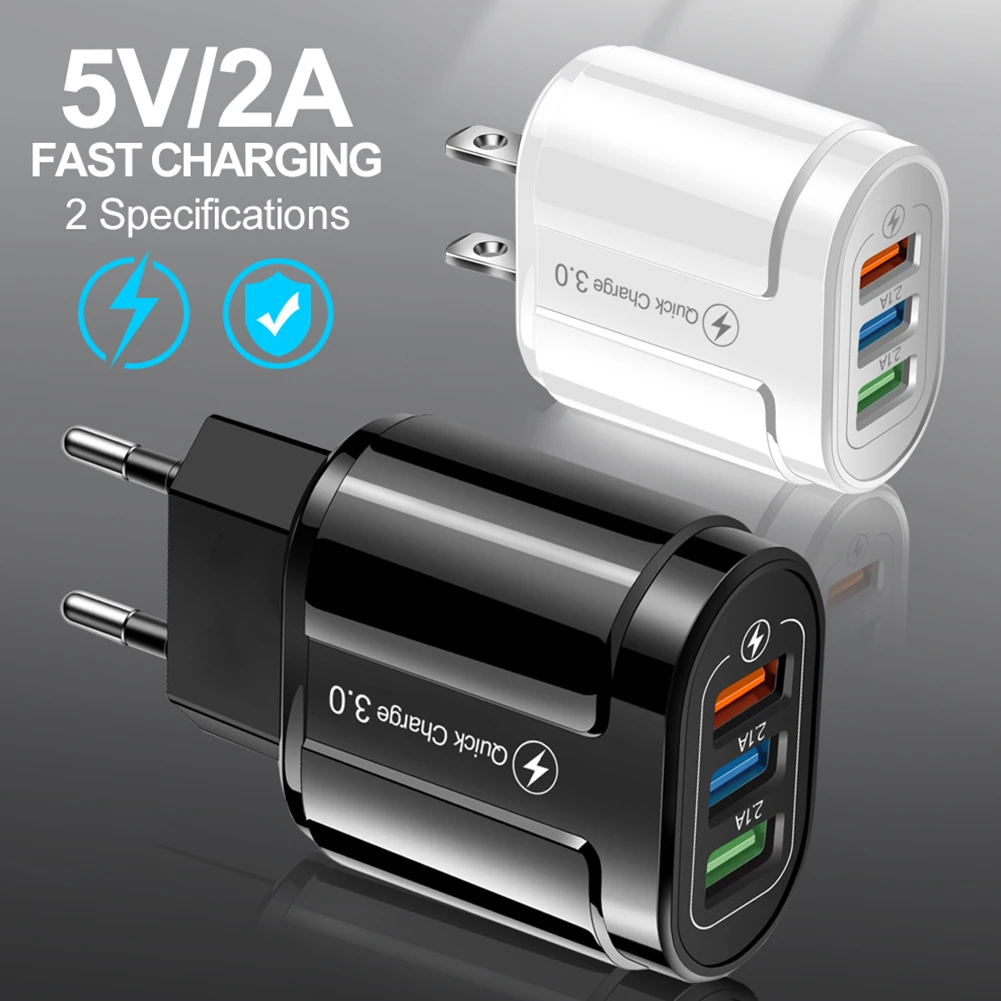 3 станция зарядного устройства с портом USB 3.1A Quick Charge 0 универсальный настенный